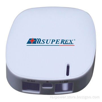 Power Bank with Dual USB Output and Li-polymer 6,000mAh Capacity, Charge for All Mobile Phones